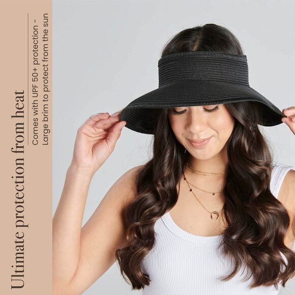 San Diego Hat Company Women\'s Ultrabraid Sun Hats Black One Size main image 5